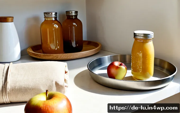 제로웨이스트 제품 트렌드 예측 - Photorealistic zero-waste product trend forecast scene in a bright modern German apartment kitchen, ...